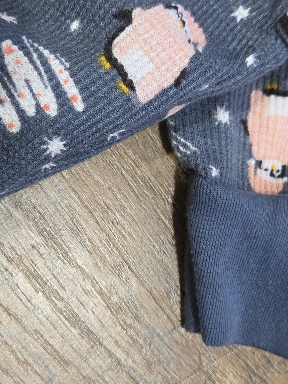 JelliFish Blue Kids Penguin Print Pajama Bottoms